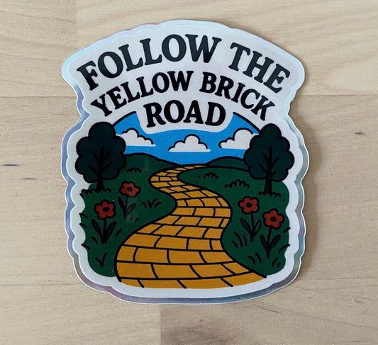 Follow the Yellow Brick Road Sticker