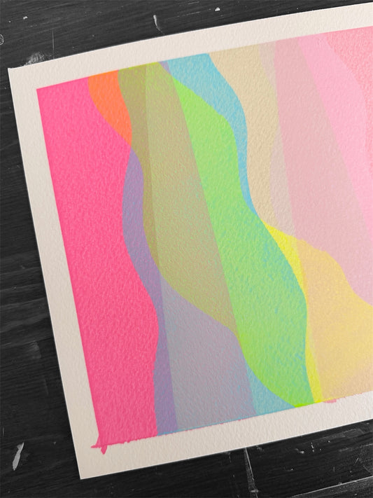 Cotton candy - 8x8”