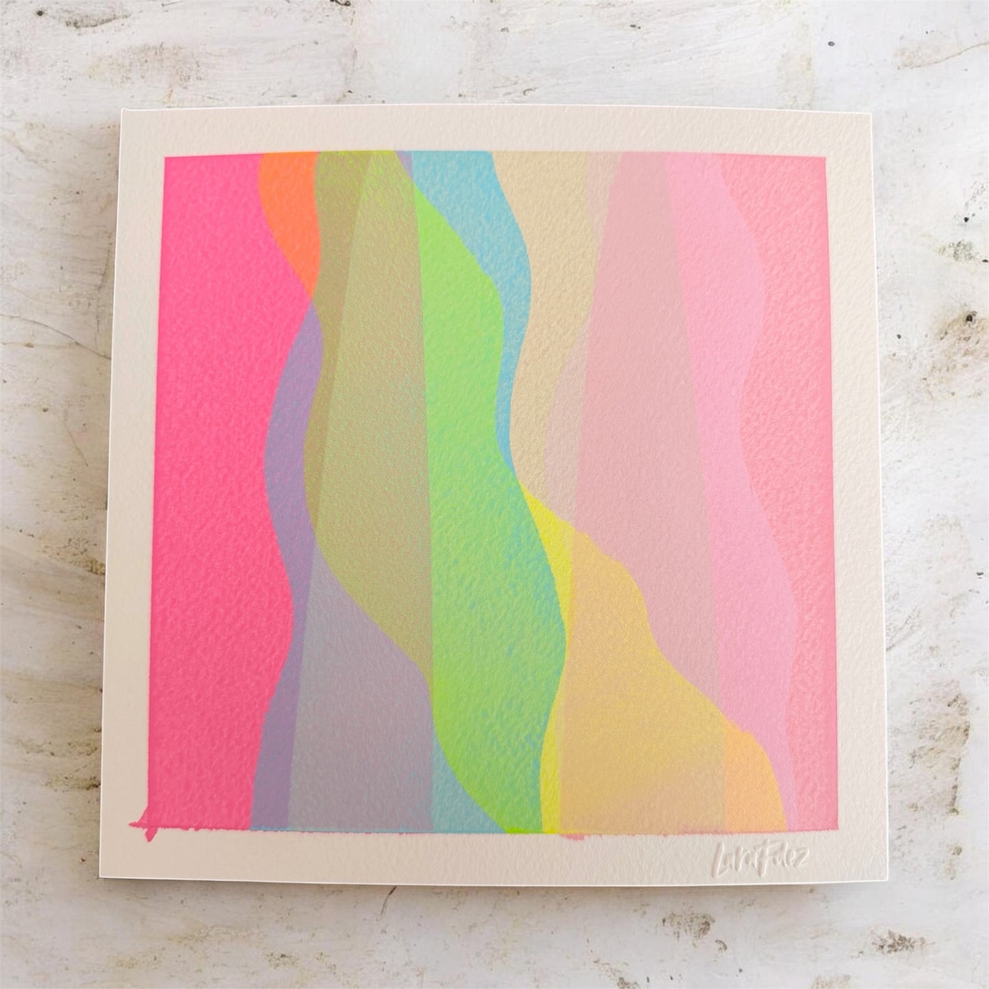 Cotton candy - 8x8”